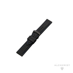 Double Color Silicone Black Strap